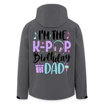 I'm The K Pop Birthday Dad - Men’s Recycled Softshell Jacket by Stanley/Stella - anthracite - Back - AI Model Male 185 light (185cm)