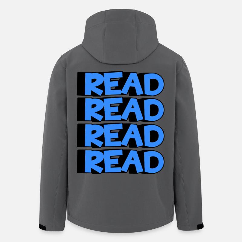 Read Design - 3D Modern Design - Recycelte Männer Softshell-Jacke von Stanley/Stella - Anthrazit