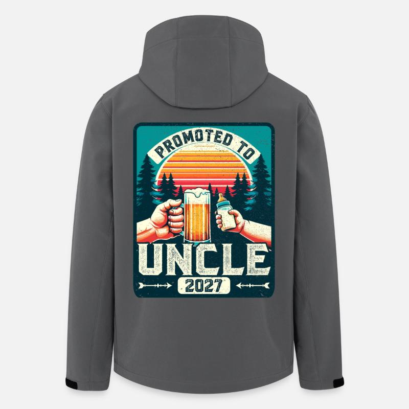 Uncle 2027, Expectant Uncle, Future Uncle - Men’s Recycled Softshell Jacket by Stanley/Stella - anthracite