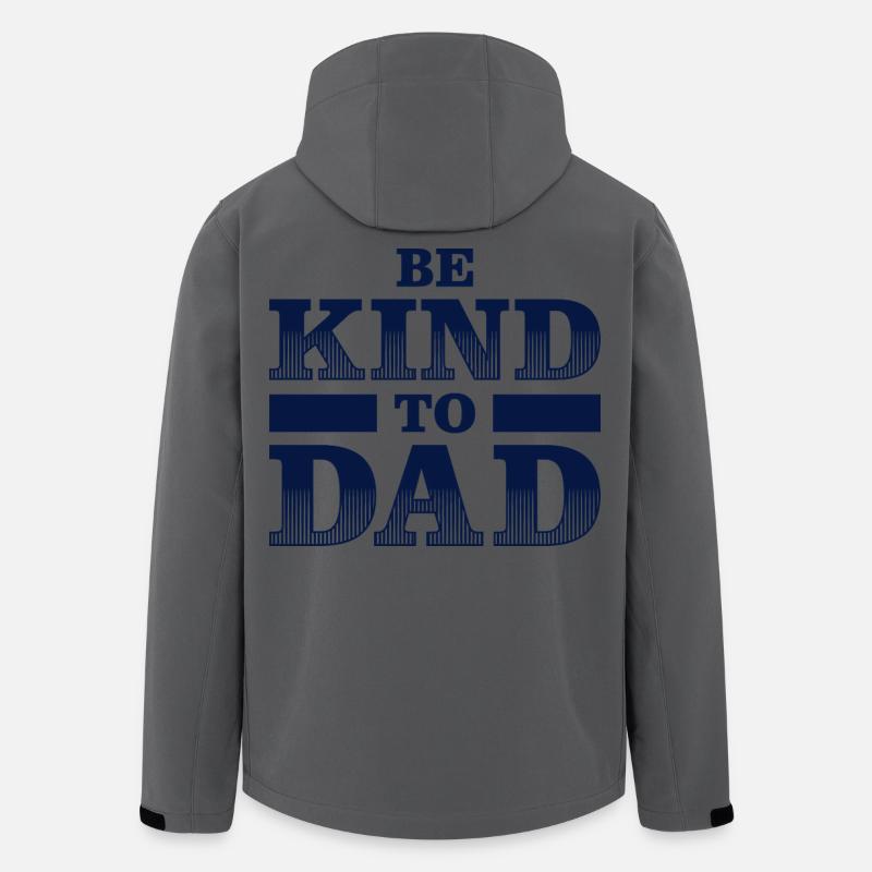 Sei nett zu Papa Hemd – Geschenkidee - Recycelte Männer Softshell-Jacke von Stanley/Stella - Anthrazit