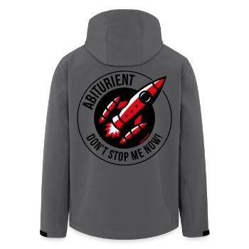 Abiturient – Don’t Stop Me Now! (Abitur / POS 3C) - Recycelte Männer Softshell-Jacke von Stanley/Stella - Anthrazit - Hinten - AI Model Male 185 light (185cm)
