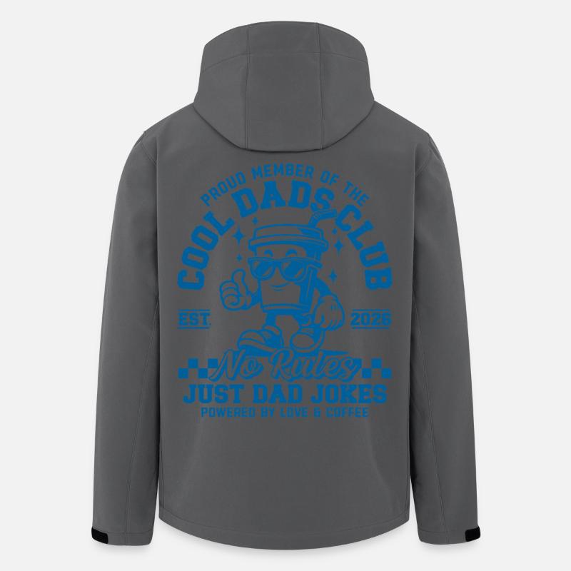 Cool Dads Club - Dad 2026 Gift - Men’s Recycled Softshell Jacket by Stanley/Stella - anthracite