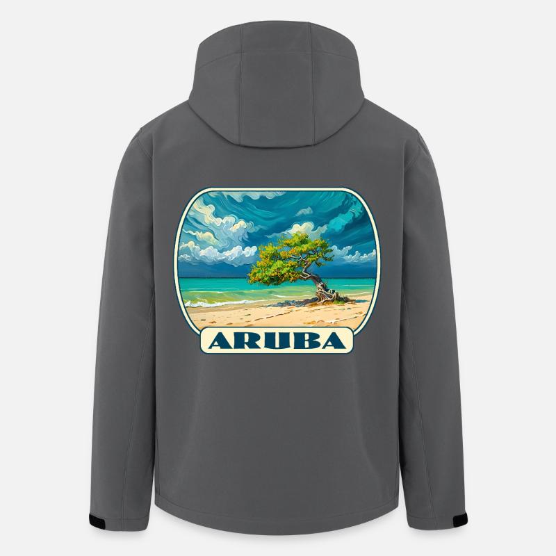 Aruba - Recycelte Männer Softshell-Jacke von Stanley/Stella - Anthrazit