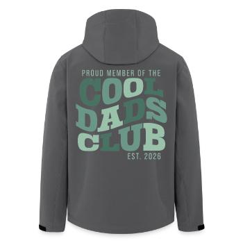 Cool Dads Club - Papa Vatertag Geschenk - Recycelte Männer Softshell-Jacke von Stanley/Stella - Anthrazit - Hinten - AI Model Male 185 light (185cm)
