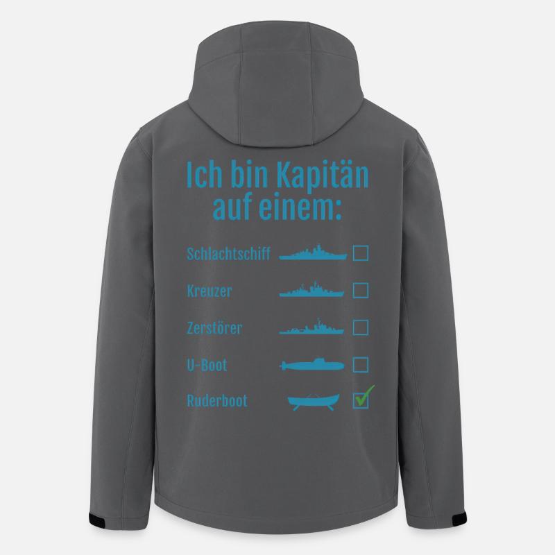 Kapitän auf Ruderboot - Recycelte Männer Softshell-Jacke von Stanley/Stella - Anthrazit