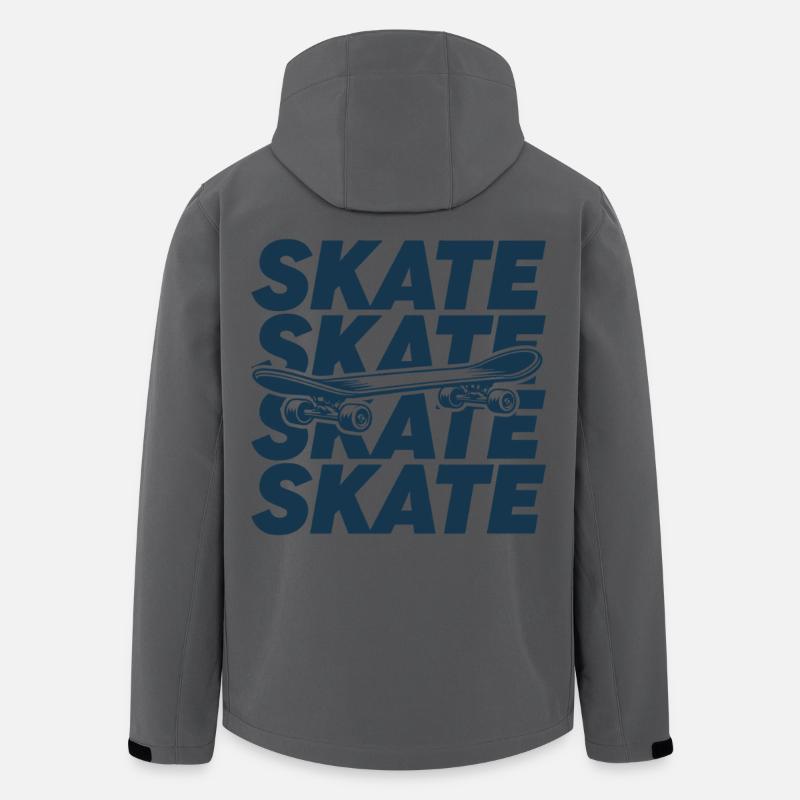 Skateboard | Skate | Skateboarder Geschenk - Recycelte Männer Softshell-Jacke von Stanley/Stella - Anthrazit