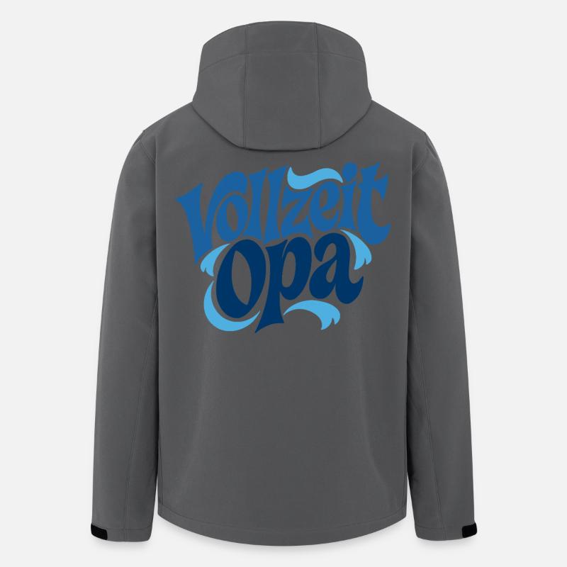 Vollzeit Opa | Großmutter Geschenk - Recycelte Männer Softshell-Jacke von Stanley/Stella - Anthrazit