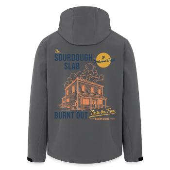 Sourdough Bread Baking Baker The Sourdough Slab - Men’s Recycled Softshell Jacket by Stanley/Stella - anthracite - Back - AI Model Male 185 light (185cm)