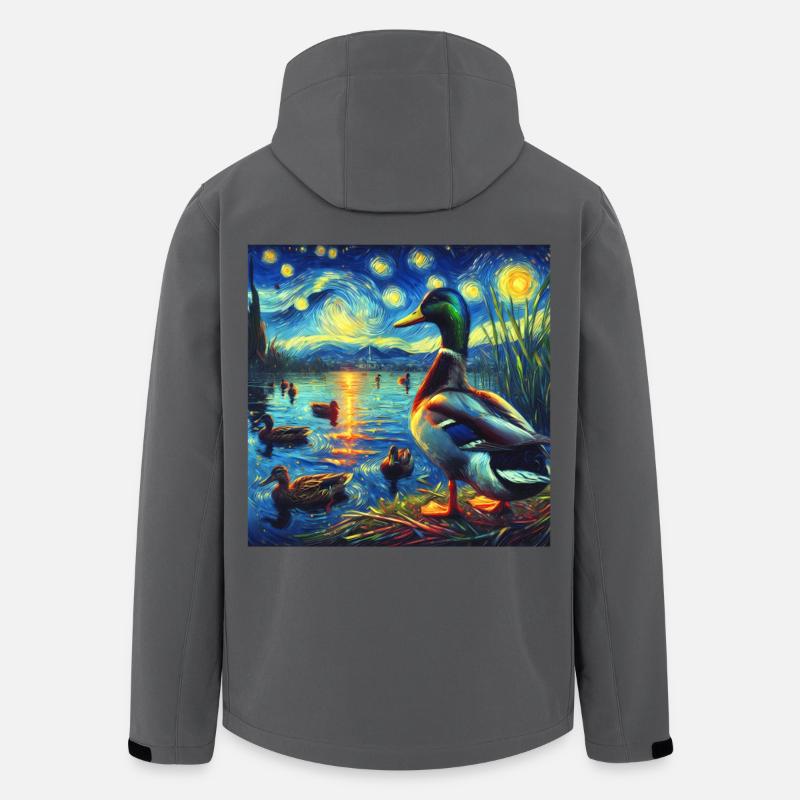Mallard Starry Night - Men’s Recycled Softshell Jacket by Stanley/Stella - anthracite