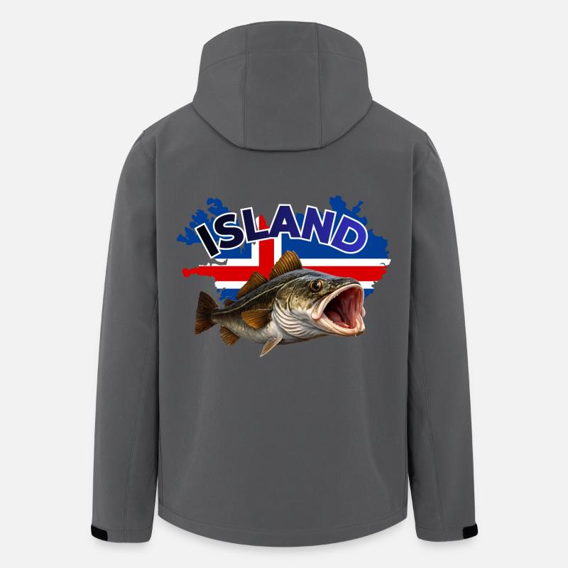 Iceland Cod Fishing - Men’s Recycled Softshell Jacket by Stanley/Stella - anthracite