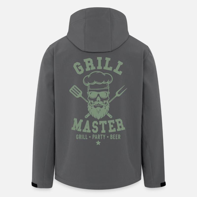 GRILL MASTER GRILL PARTY BEER Skull - Men’s Recycled Softshell Jacket by Stanley/Stella - anthracite