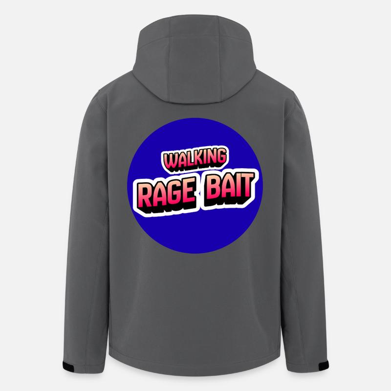 Walking Rage Bait - Men’s Recycled Softshell Jacket by Stanley/Stella - anthracite