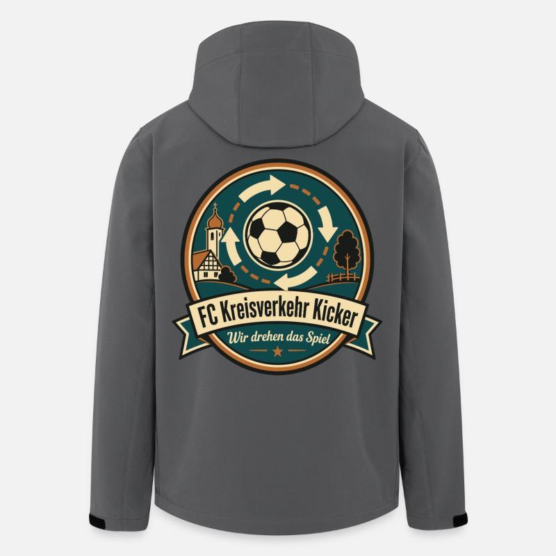 FC Kreisverkehr Kicker - Recycelte Männer Softshell-Jacke von Stanley/Stella - Anthrazit