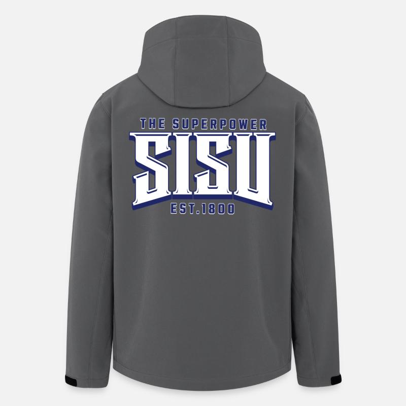 Inhalt Superpower-Logo-Druck - Recycelte Männer Softshell-Jacke von Stanley/Stella - Anthrazit