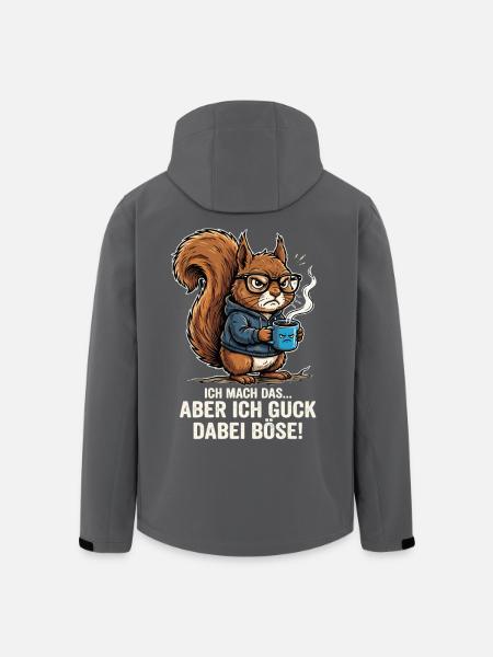 Eichhörnchen Kaffee - Recycelte Männer Softshell-Jacke von Stanley/Stella - Anthrazit