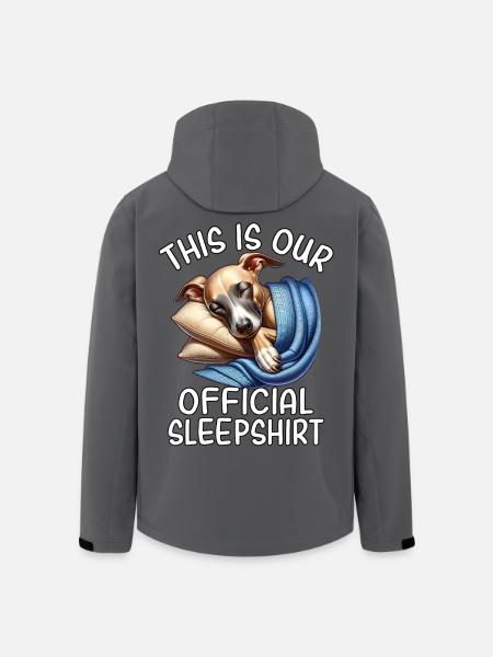 Lustiges Windhund Schlafshirt - Recycelte Männer Softshell-Jacke von Stanley/Stella - Anthrazit