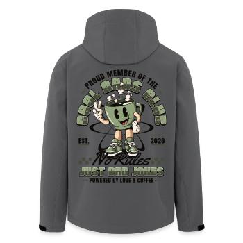 Cool Dads Club - Dad-to-be 2026 Gift - Men’s Recycled Softshell Jacket by Stanley/Stella - anthracite - Back - AI Model Male 185 light (185cm)