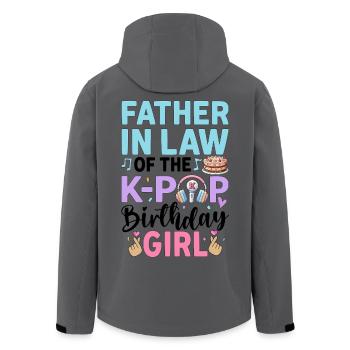 Father in Law of The K-Pop Birthday Girl - Recycelte Männer Softshell-Jacke von Stanley/Stella - Anthrazit - Hinten - AI Model Male 185 light (185cm)