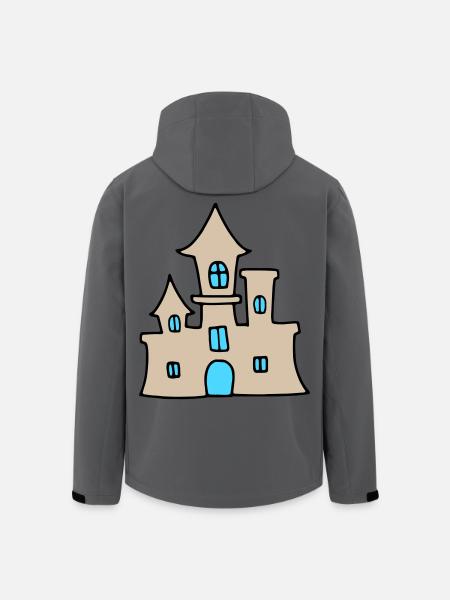 Sandcastle - beach summer - Men’s Recycled Softshell Jacket by Stanley/Stella - anthracite