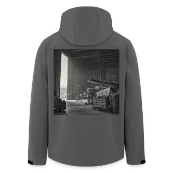 Raven dans l’avion Lieu perdu Crime animal vintage - Veste softshell homme en polyester recyclé Stanley/Stella - charbon - Dos - AI Model Male 185 light (185cm)
