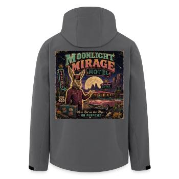 Vintage Motel Spruch Wüste Oldtimer Halloween - Recycelte Männer Softshell-Jacke von Stanley/Stella - Anthrazit - Hinten - AI Model Male 185 light (185cm)