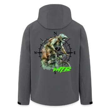 Mtb - Recycelte Männer Softshell-Jacke von Stanley/Stella - Anthrazit - Hinten - AI Model Male 185 light (185cm)