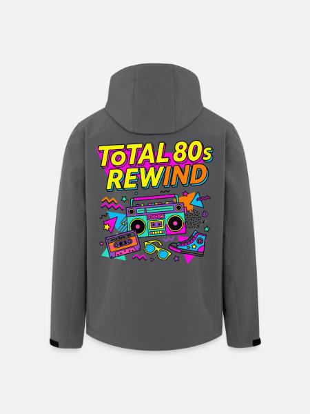 Total 80s Rewind - Recycelte Männer Softshell-Jacke von Stanley/Stella - Anthrazit