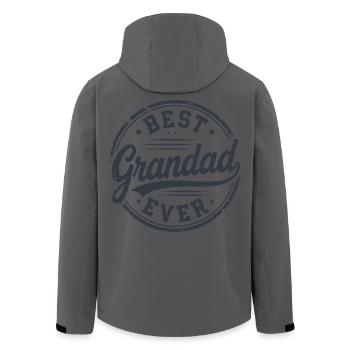 Bester Opa aller Zeiten - Recycelte Männer Softshell-Jacke von Stanley/Stella - Anthrazit - Hinten - AI Model Male 185 light (185cm)