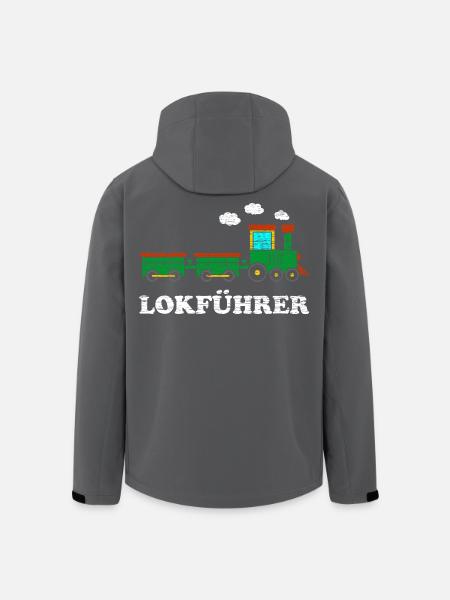 Lokführer Jungen Lokomotive - Recycelte Männer Softshell-Jacke von Stanley/Stella - Anthrazit