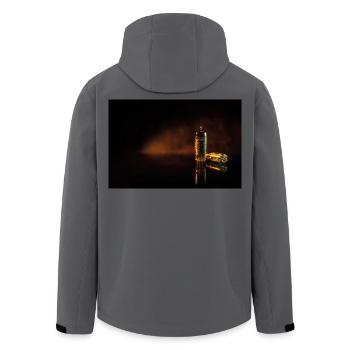 Vakuumröhren Guitar Tubes - Recycelte Männer Softshell-Jacke von Stanley/Stella - Anthrazit - Hinten - AI Model Male 185 light (185cm)