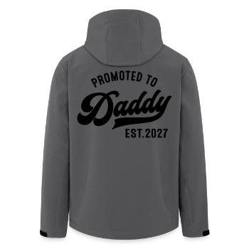 Daddy 2027 Est Vater Geschenkidee - Recycelte Männer Softshell-Jacke von Stanley/Stella - Anthrazit - Hinten - AI Model Male 185 light (185cm)