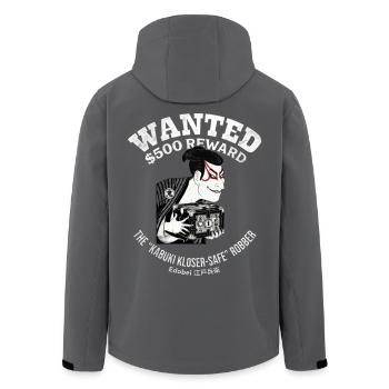 Sharaku Kabuki Edobei Wanted Poster Japanese Art - Recycelte Männer Softshell-Jacke von Stanley/Stella - Anthrazit - Hinten - AI Model Male 185 light (185cm)