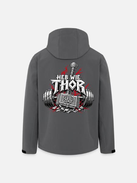 Heb wie Thor Fitness | Noventra - Recycelte Männer Softshell-Jacke von Stanley/Stella - Anthrazit