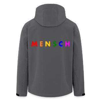Mensch - Recycelte Männer Softshell-Jacke von Stanley/Stella - Anthrazit - Hinten - AI Model Male 185 light (185cm)