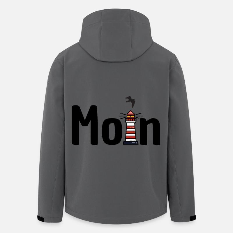 Moin Lighthouse Seagull - Men’s Recycled Softshell Jacket by Stanley/Stella - anthracite