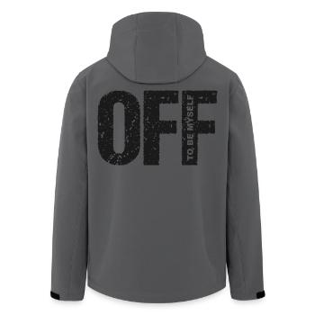 OFF To Be Myself Shirt – T-Shirt für psychische Gesundheit - Recycelte Männer Softshell-Jacke von Stanley/Stella - Anthrazit - Hinten - AI Model Male 185 light (185cm)