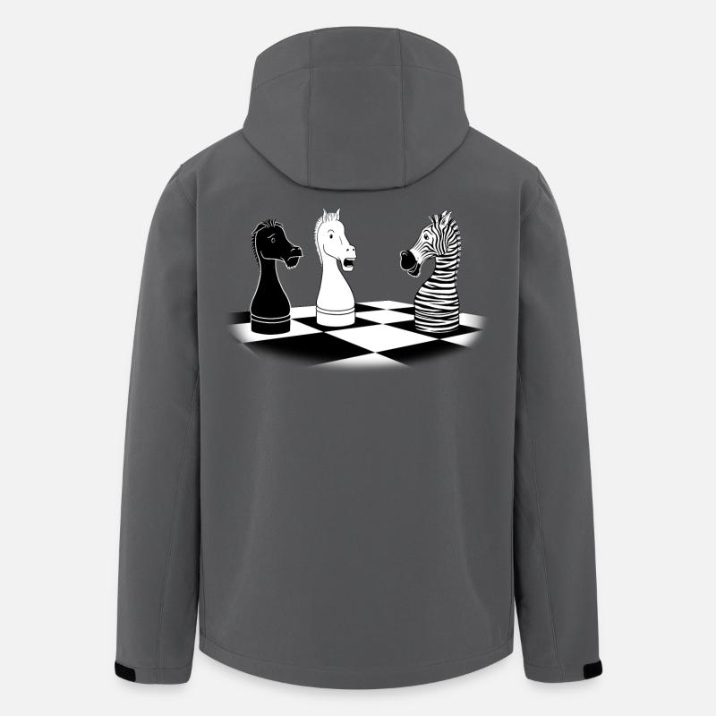 Zebra Ritter - Recycelte Männer Softshell-Jacke von Stanley/Stella - Anthrazit