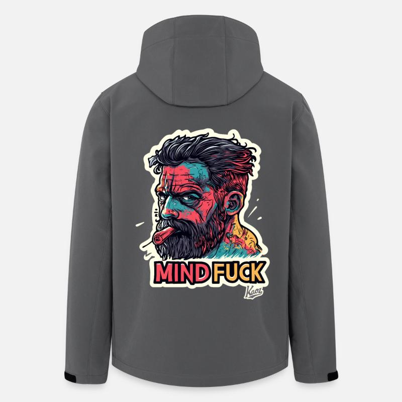 Harter Kerl Mind Fuck - Recycelte Männer Softshell-Jacke von Stanley/Stella - Anthrazit