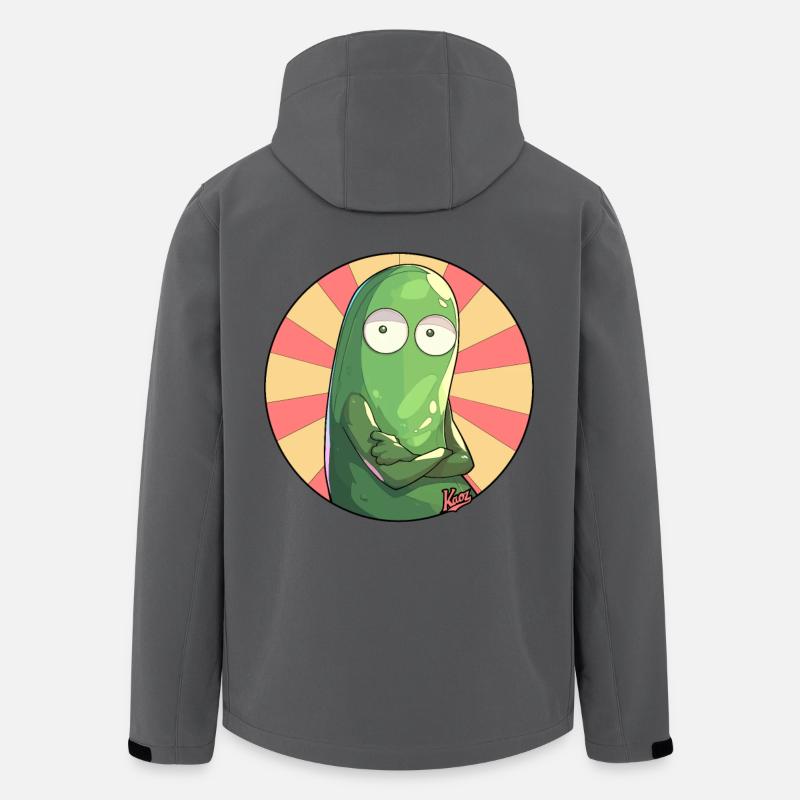 Concombre offensé - Veste softshell homme en polyester recyclé Stanley/Stella - charbon