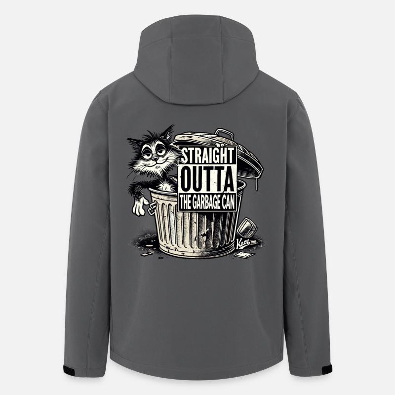 Straight from the garbage cat - Men’s Recycled Softshell Jacket by Stanley/Stella - anthracite