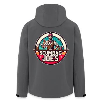Scumbag Joe's Bar & Kneipe - Recycelte Männer Softshell-Jacke von Stanley/Stella - Anthrazit - Hinten - AI Model Male 185 light (185cm)