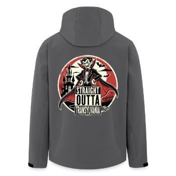 Vampir direkt aus Transsilvanien - Recycelte Männer Softshell-Jacke von Stanley/Stella - Anthrazit - Hinten - AI Model Male 185 light (185cm)