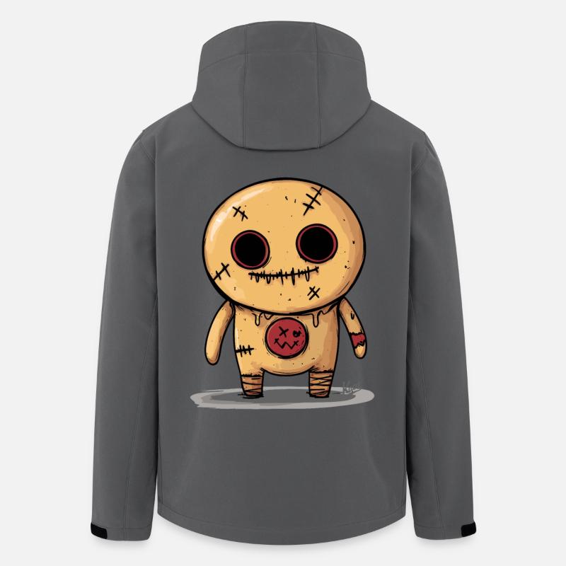 Voodoo-Lebkuchen-Puppe - Recycelte Männer Softshell-Jacke von Stanley/Stella - Anthrazit