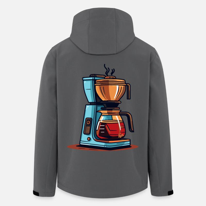 Kaffeemaschine - Recycelte Männer Softshell-Jacke von Stanley/Stella - Anthrazit