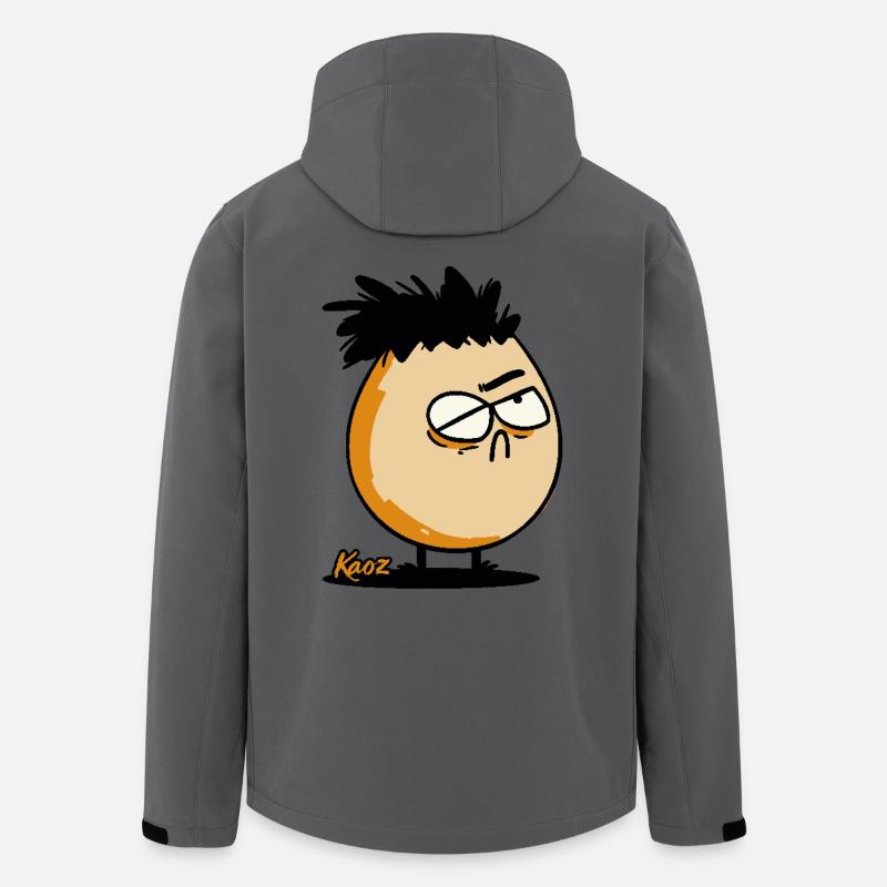 Verdächtiges Punk-Ei - Recycelte Männer Softshell-Jacke von Stanley/Stella - Anthrazit