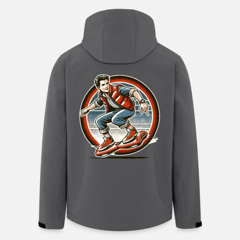 Hoverboarding ist zeitloser Spaß - Recycelte Männer Softshell-Jacke von Stanley/Stella - Anthrazit