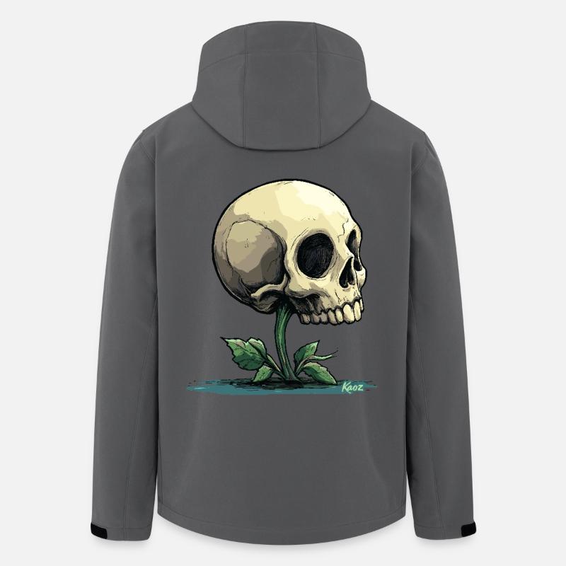 Totenkopf-Pflanze - Recycelte Männer Softshell-Jacke von Stanley/Stella - Anthrazit