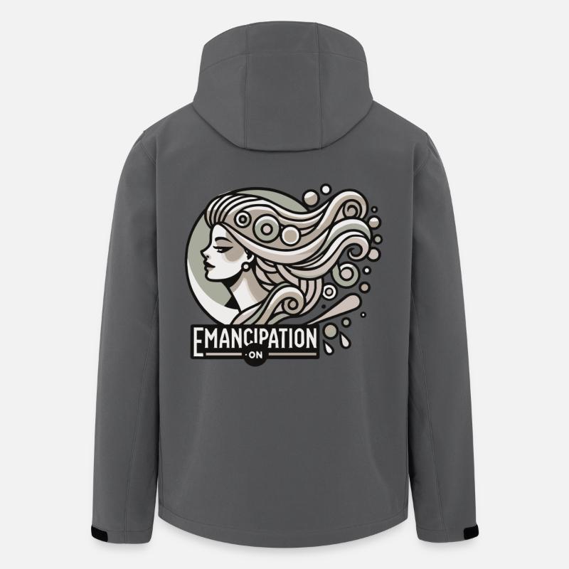 Emanzipation an - Recycelte Männer Softshell-Jacke von Stanley/Stella - Anthrazit