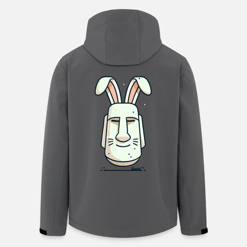 Easter Island Easter Bunny - Men’s Recycled Softshell Jacket by Stanley/Stella - anthracite