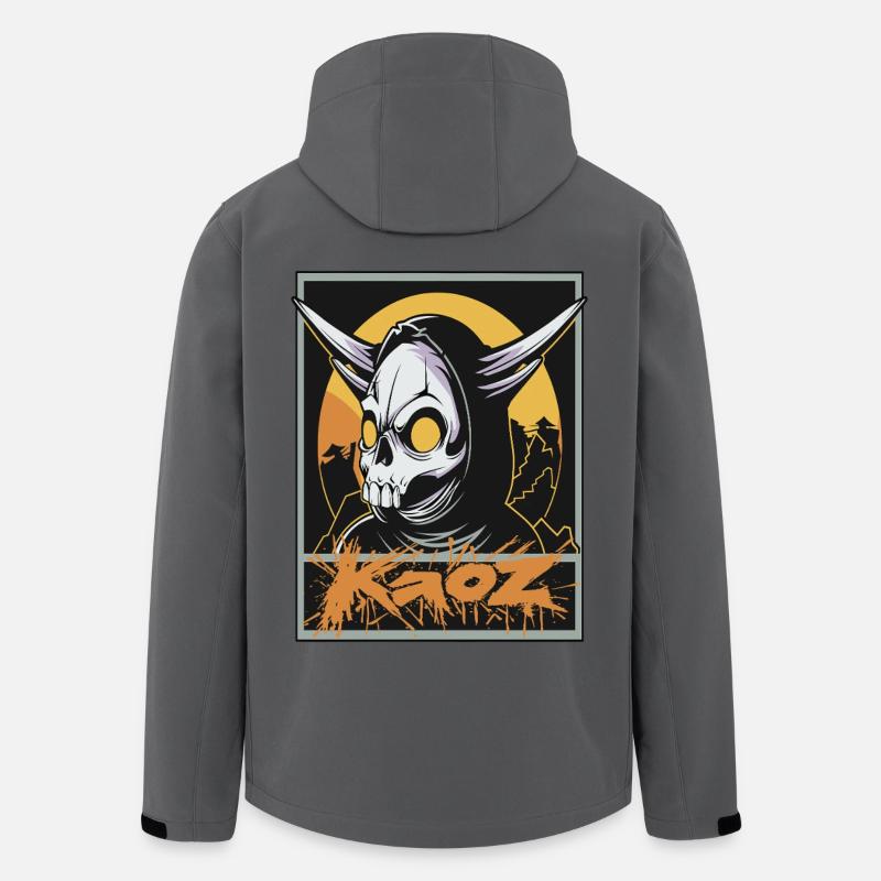 Doom Reaper – Faucheuse infernale - Veste softshell homme en polyester recyclé Stanley/Stella - charbon